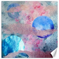 Abstract Clouds And Moon Canvas 20  X 20  by charliecreates