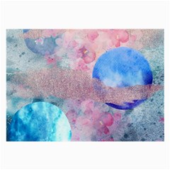 Abstract Clouds And Moon Large Glasses Cloth (2-side) by charliecreates