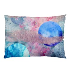 Abstract Clouds And Moon Pillow Case by charliecreates