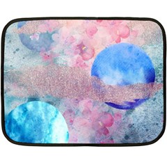 Abstract Clouds And Moon Fleece Blanket (mini) by charliecreates