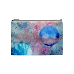 Abstract Clouds And Moon Cosmetic Bag (medium) by charliecreates