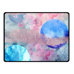 Abstract Clouds And Moon Fleece Blanket (small) by charliecreates