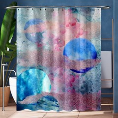 Abstract Clouds And Moon Shower Curtain 60  X 72  (medium) 