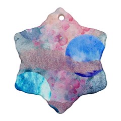 Abstract Clouds And Moon Ornament (snowflake)