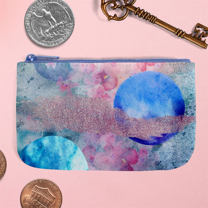 Abstract clouds and moon Large Coin Purse