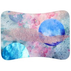 Abstract Clouds And Moon Velour Seat Head Rest Cushion by charliecreates