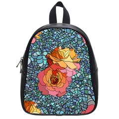 Stained Glass Roses School Bag (small) by WensdaiAmbrose