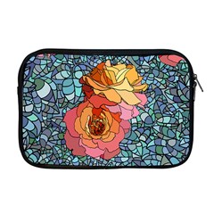 Stained Glass Roses Apple Macbook Pro 17  Zipper Case by WensdaiAmbrose