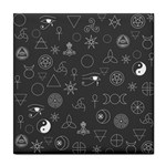 Witchcraft symbols  Tile Coasters Front