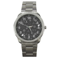 Witchcraft symbols  Sport Metal Watch