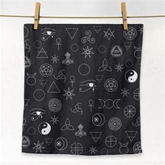 Witchcraft symbols  Face Towel