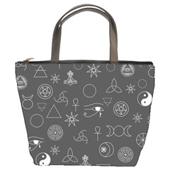 Witchcraft symbols  Bucket Bag