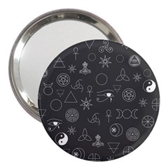 Witchcraft symbols  3  Handbag Mirrors