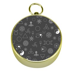 Witchcraft symbols  Gold Compasses