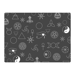 Witchcraft symbols  Double Sided Flano Blanket (Mini) 