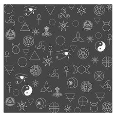 Witchcraft symbols  Large Satin Scarf (Square)