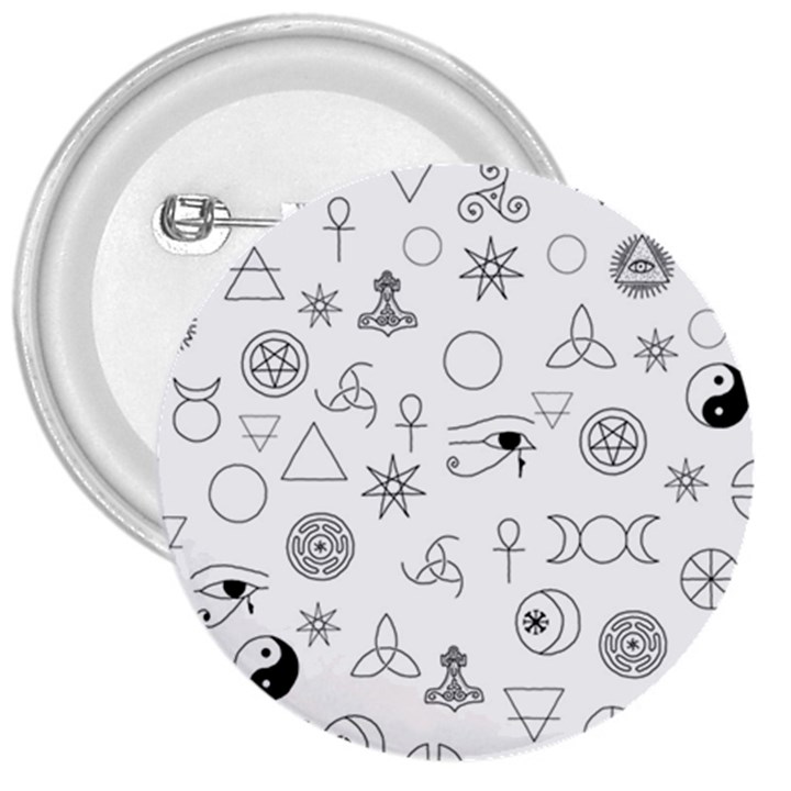 Witchcraft symbols  3  Buttons