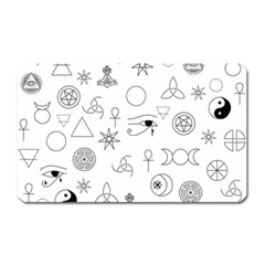 Witchcraft Symbols  Magnet (rectangular) by Valentinaart