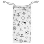 Witchcraft symbols  Jewelry Bag Back