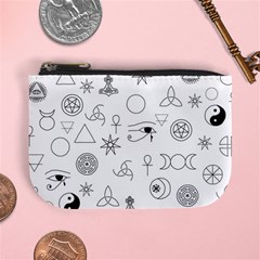 Witchcraft Symbols  Mini Coin Purse by Valentinaart