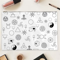 Witchcraft Symbols  Cosmetic Bag (xxl) by Valentinaart