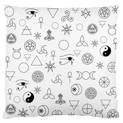 Witchcraft Symbols  Standard Flano Cushion Case (one Side) by Valentinaart