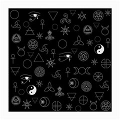 Witchcraft Symbols  Medium Glasses Cloth