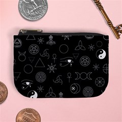 Witchcraft Symbols  Mini Coin Purse by Valentinaart