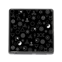 Witchcraft Symbols  Memory Card Reader (square 5 Slot) by Valentinaart