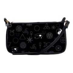 Witchcraft Symbols  Shoulder Clutch Bag by Valentinaart