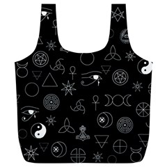 Witchcraft Symbols  Full Print Recycle Bag (xl) by Valentinaart