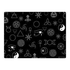 Witchcraft Symbols  Double Sided Flano Blanket (mini)  by Valentinaart