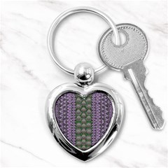 Decorative Juwel And Pearls Ornate Key Chains (heart)  by pepitasart