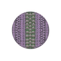 Decorative Juwel And Pearls Ornate Magnet 3  (round) by pepitasart