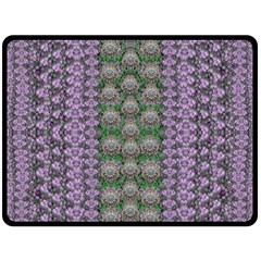 Decorative Juwel And Pearls Ornate Fleece Blanket (large)  by pepitasart