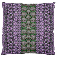 Decorative Juwel And Pearls Ornate Large Cushion Case (two Sides) by pepitasart