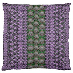 Decorative Juwel And Pearls Ornate Standard Flano Cushion Case (one Side) by pepitasart