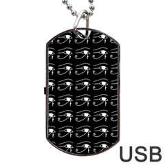 Witchcraft Symbols  Dog Tag Usb Flash (one Side) by Valentinaart