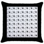 Witchcraft symbols  Throw Pillow Case (Black) Front