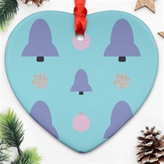 Christmas Bauble Heart Ornament (two Sides)