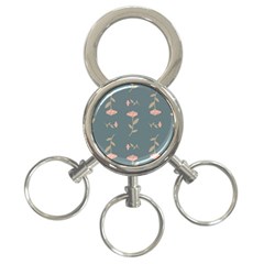 Florets Rose Flower 3-ring Key Chains by HermanTelo