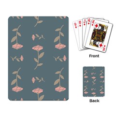 Florets Rose Flower Playing Cards Single Design