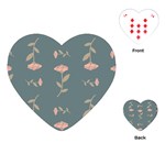 Florets Rose Flower Playing Cards (Heart) Front