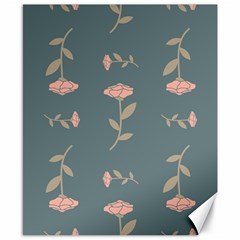 Florets Rose Flower Canvas 8  X 10 