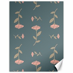 Florets Rose Flower Canvas 12  X 16 