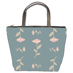 Florets Rose Flower Bucket Bag