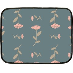 Florets Rose Flower Fleece Blanket (mini)