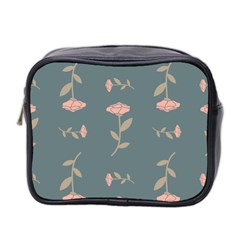 Florets Rose Flower Mini Toiletries Bag (two Sides) by HermanTelo