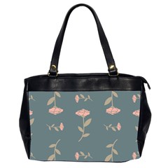 Florets Rose Flower Oversize Office Handbag (2 Sides)