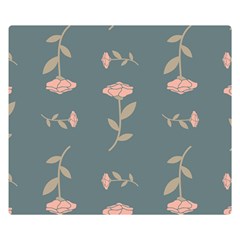 Florets Rose Flower Double Sided Flano Blanket (small) 